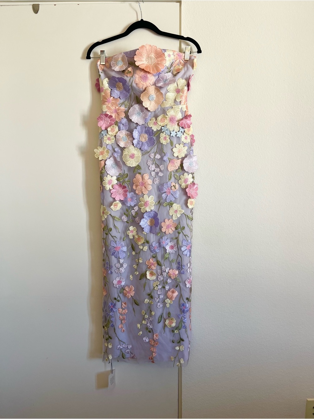 NWT! Lovers and Friends Poppin Gown in Lilac Spring Floral - Picture 5 of 6